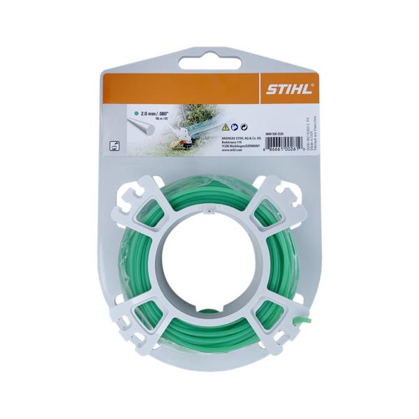STIHL 0000 930 2335 – struna do křovinořezu, kulatá, zelená, pr. 2,0 mm, 14 m