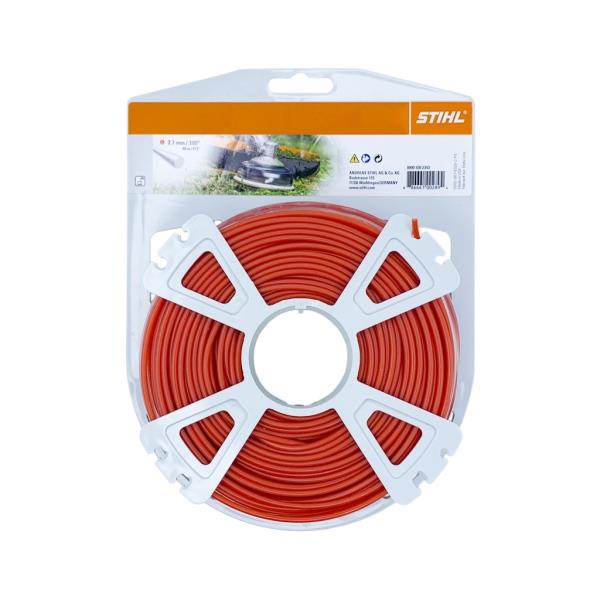 STIHL 0000 930 2343 – struna do křovinořezu, kulatá, červená, pr. 2,7 mm, 65 m
