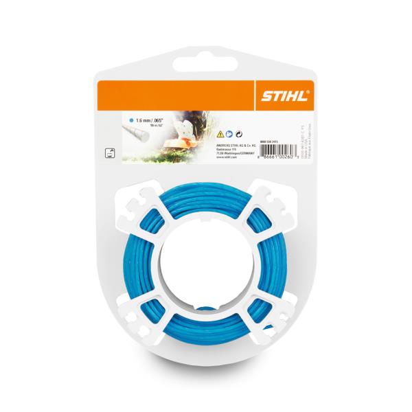 STIHL 0000 930 2415 – struna do křovinořezu, kulatá, tichá, modrá, pr. 1,6 mm, 19 m