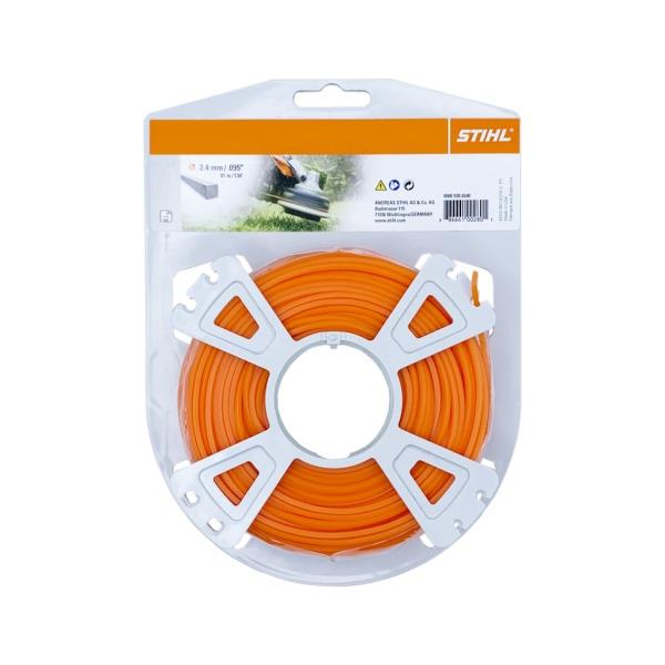 STIHL 0000 930 2640 – struna do křovinořezu, hranatá, oranžová, pr. 2,4 mm, 41 m
