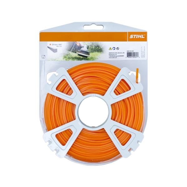 STIHL 0000 930 2641 – struna do křovinořezu, hranatá, oranžová, pr. 2,4 mm, 83 m