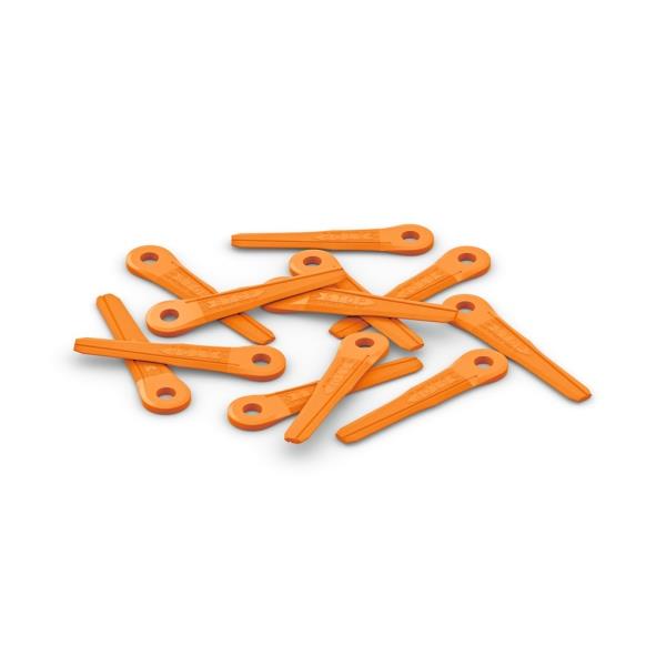STIHL 4002 007 1000 – plastové nože na žací hlavy PolyCut, oranžové, 145 mm, bal. 12 ks