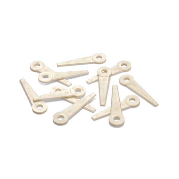 STIHL 4111 007 1001 – plastové nože na žací hlavy PolyCut, bílé, 115 mm, bal. 12 ks