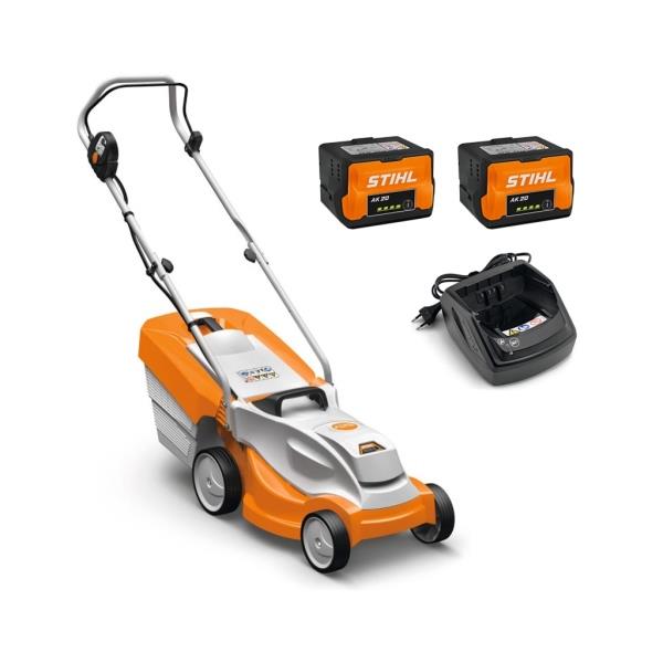 STIHL RMA 235.1 – AKU sekačka 0,45 kW, záběr 33 cm, koš 30 l + 2x akumulátor AK 20 + nabíječka AL 101