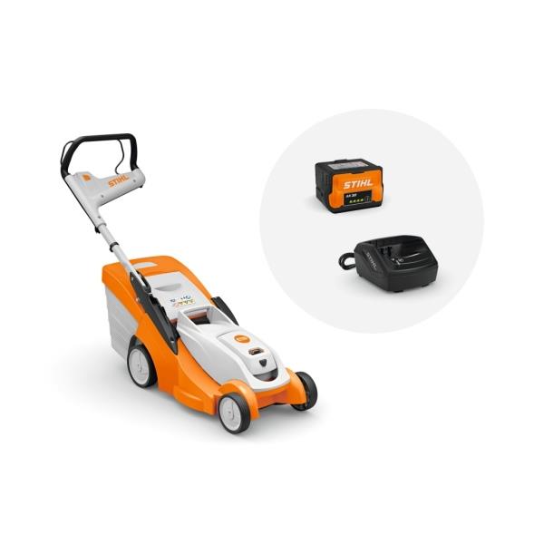 STIHL RMA 239.1 C – AKU sekačka 0,9 kW, záběr 37 cm, koš 40 l + akumulátor AK 30 + nabíječka AL 101