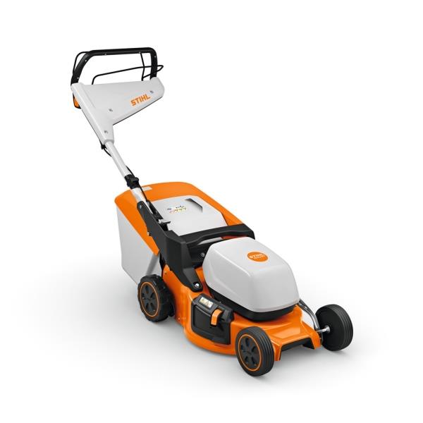 STIHL RMA 248.3 T – AKU sekačka s pojezdem 1,2 kW, záběr 46 cm, koš 52 l