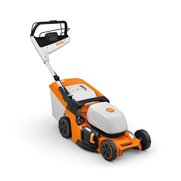 STIHL RMA 448.3 PV – AKU sekačka s pojezdem 1,45 kW, záběr 46 cm, koš 52 l