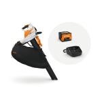 STIHL SHA 56 – AKU fukár a vysávač na lístie, fúkací výkon 8 N, prúdenie 56 m/s,  prietok 510 m3/h + akumulátor AK 20 + nabíjačka AL 101