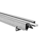 VECTOR-PACK - vodiaci profil koľajnicové brány, pozinkovaná šina tvaru O s bočnicami k zabetónovanie, dĺžka 3m