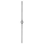 Zdobená tyč 21.022 pre kované ploty, brány a zábradlia, 1000 mm, pr.12x12 mm